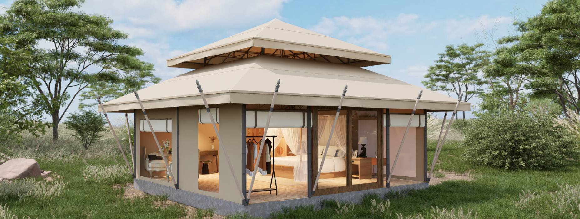 康平县户外野奢帐篷